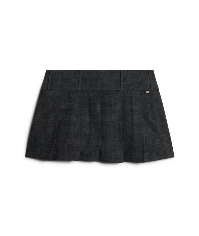 Low Rise Pleated Mini Skirt