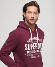 Sweat à capuche à motif Athletic Script