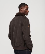 70s Corduroy Borg Collar Bomber Jacket
