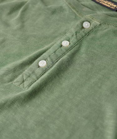 Long Sleeve Jersey Henley Top Image 3