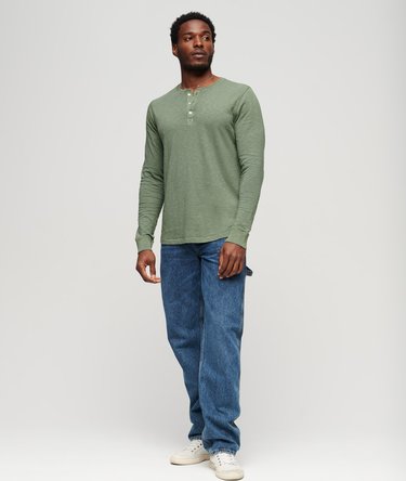 Long Sleeve Jersey Henley Top Image 5