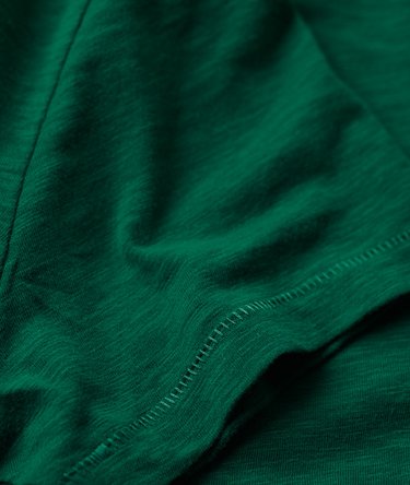 T-shirt con scollo a V e ricamo Slub Image 6