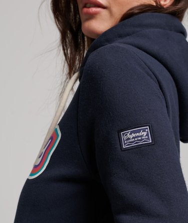 Regenbogen Hoodie mit Vintage Logo Image 3