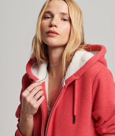 Essential Borg Lined Zip Hoodie Image 2