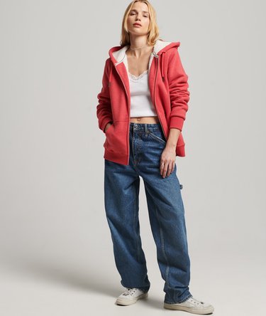 Essential Borg Lined Zip Hoodie Image 5