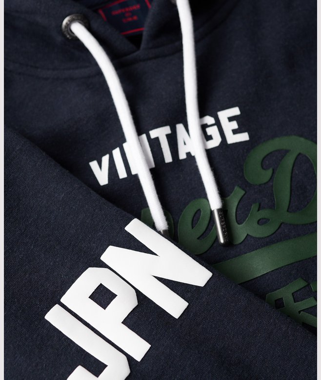 Organic Cotton Vintage Logo Hoodie