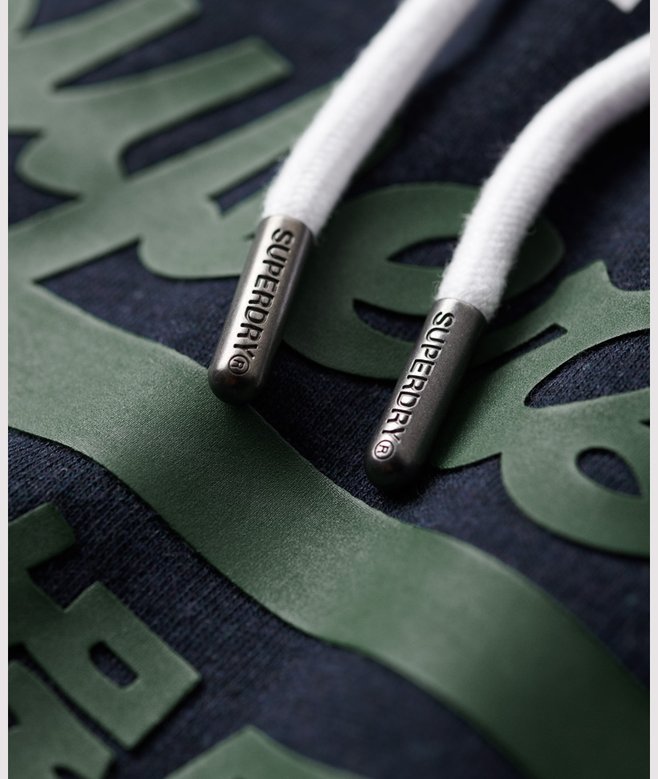 Organic Cotton Vintage Logo Hoodie