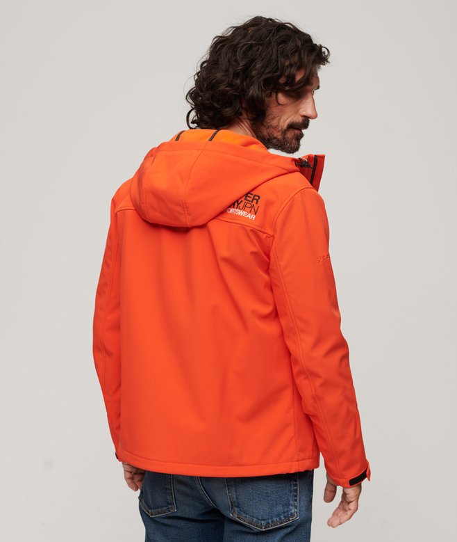 Fleece Lined Softshell Hooded Jacket