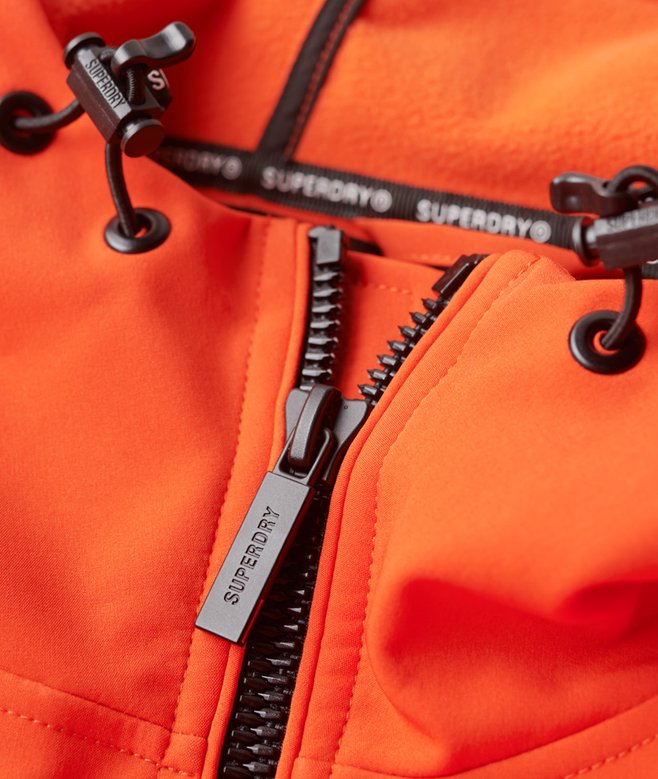 Fleece Lined Softshell Hooded Jacket