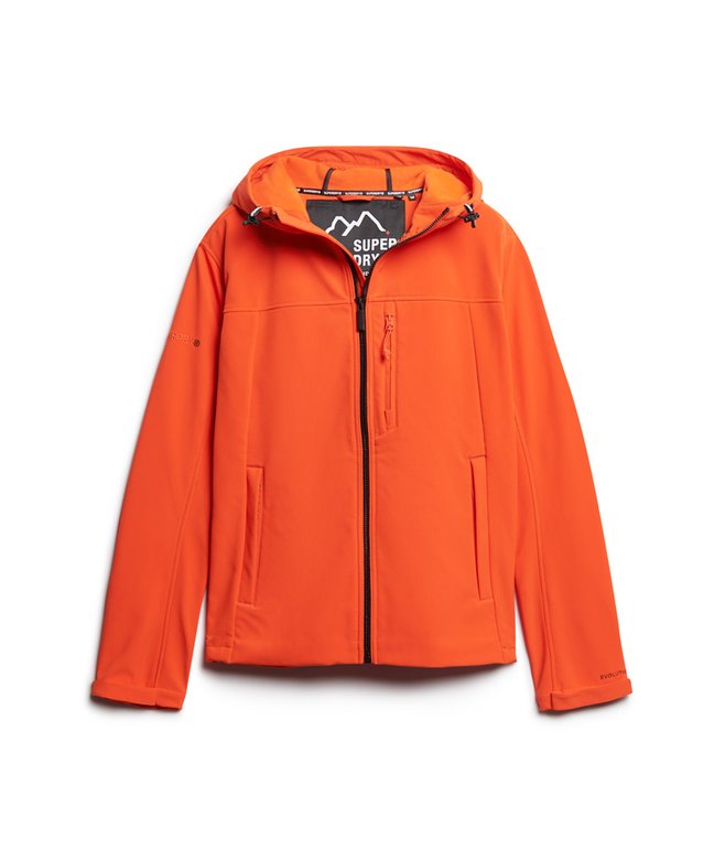 Fleece Lined Softshell Hooded Jacket