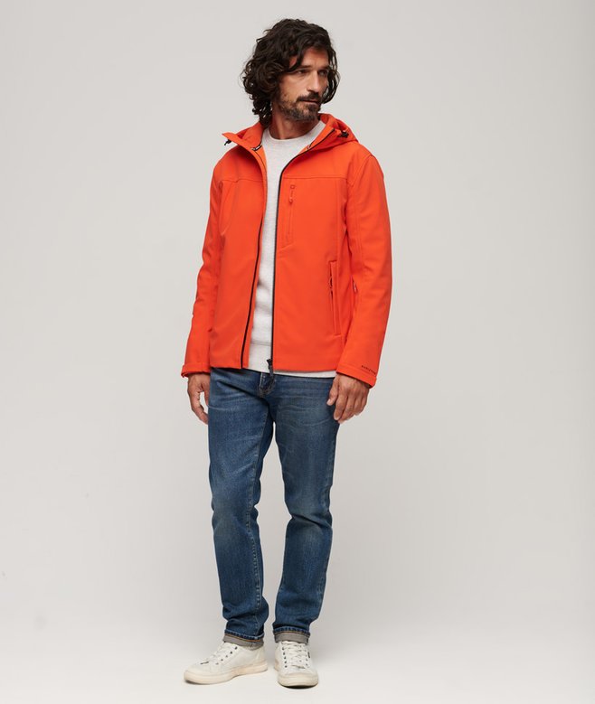 Fleece Lined Softshell Hooded Jacket