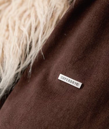 Faux Fur Lined Longline Afghan Coat Image 5