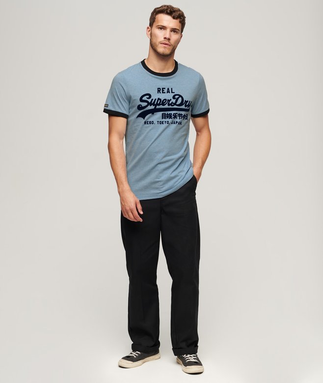 Superdry Camiseta De Manga Corta Core Logo AC Ringer Amarillo