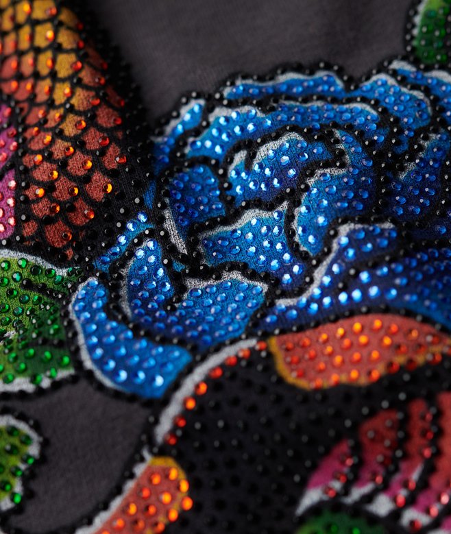 Tattoo Rhinestone Vest