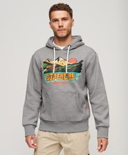 Felpa con cappuccio e grafica Travel Postcard