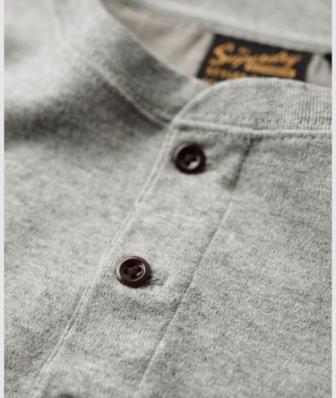 Vintage Logo Embroidered Half Button Top Image 4