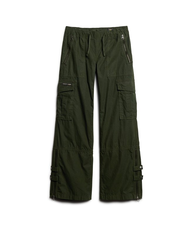 Low Rise Wide Leg Cargo Pants