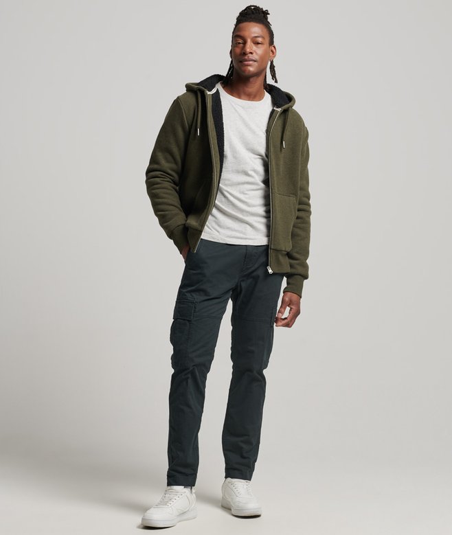 Essential Borg Lined Zip Hoodie - Main Image