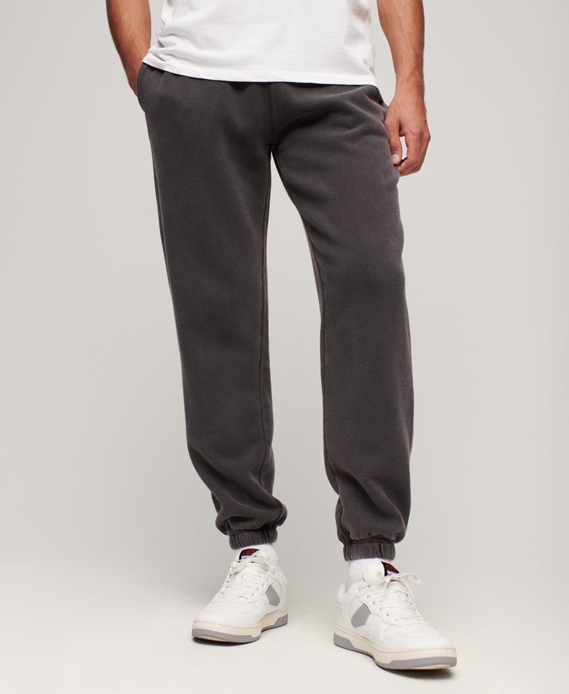 mens Vintage Mark Joggers in Washed Black | Superdry CA-EN mens Vintage Mark Joggers in Washed Black | Superdry CA-EN