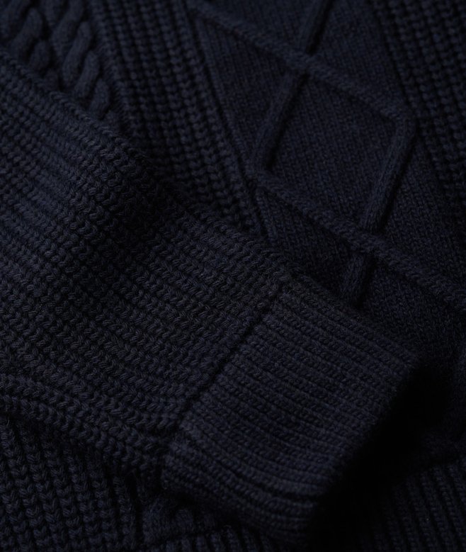 The Merchant Store - Cable Roll Neck Jumper