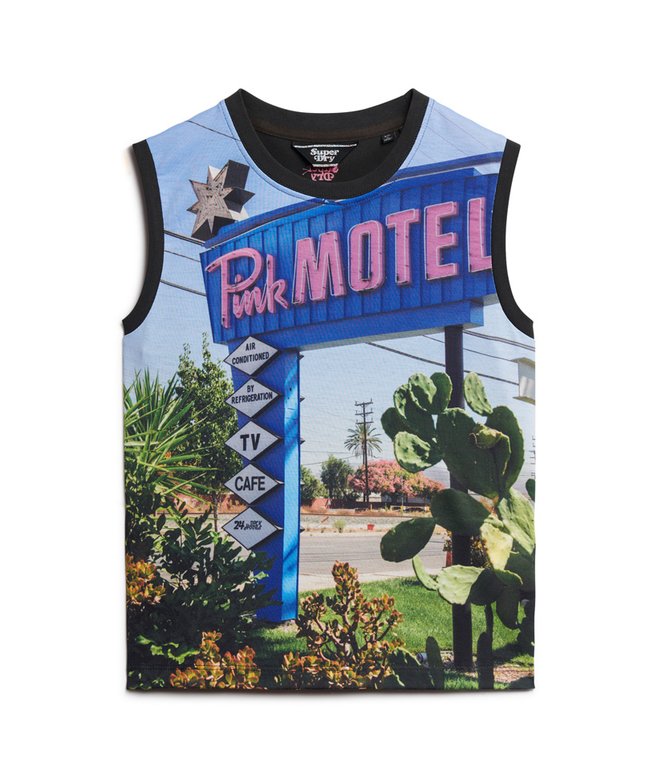 Sub Print Vest Top