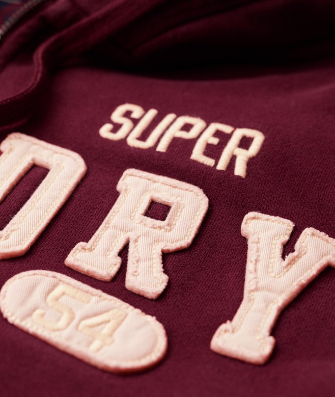 Vintage Athletic Zip Hoodie