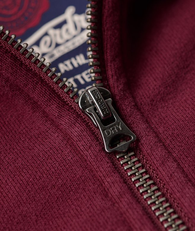 Vintage Athletic Zip Hoodie