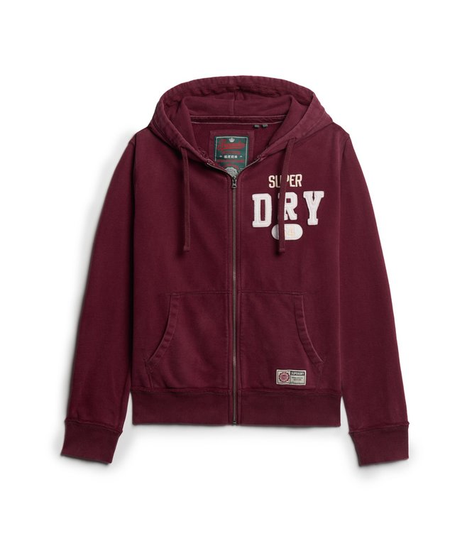 Vintage Athletic Zip Hoodie