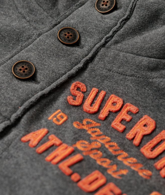 Vintage Athletic Half Button Jumper