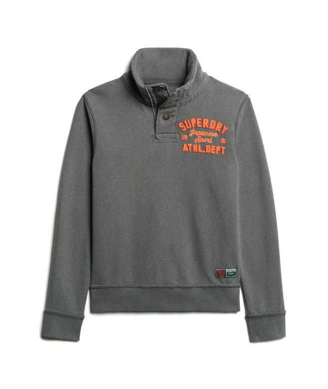 Vintage Athletic Half Button Jumper