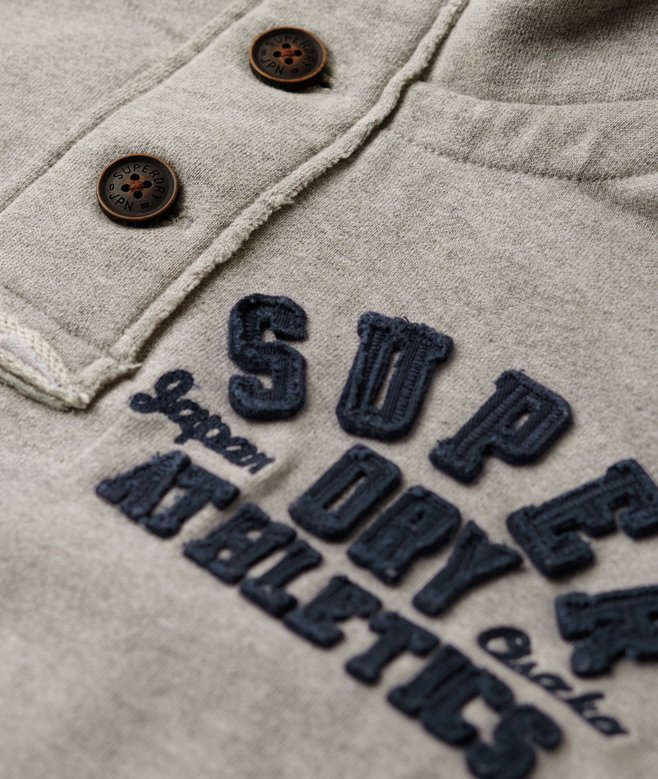 Vintage Athletic Half Button Jumper