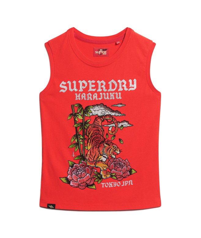 Tattoo Rhinestone Vest
