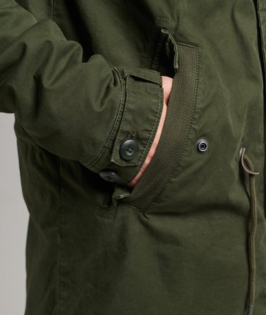 Parka w stylu militarnym ze sztucznym futerkiem Image 2