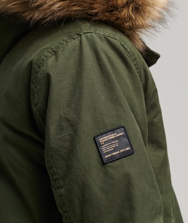 Parka w stylu militarnym ze sztucznym futerkiem Image 3
