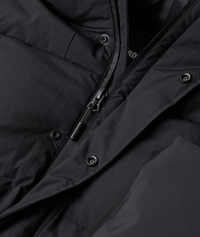 Hooded Box Quilt Puffer Jacket