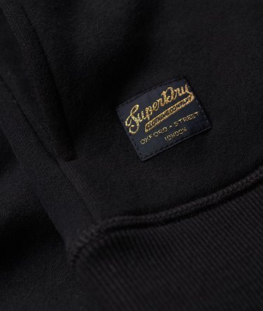 Sweat à capuche zippé avec logo métallisé Luxe Image 4