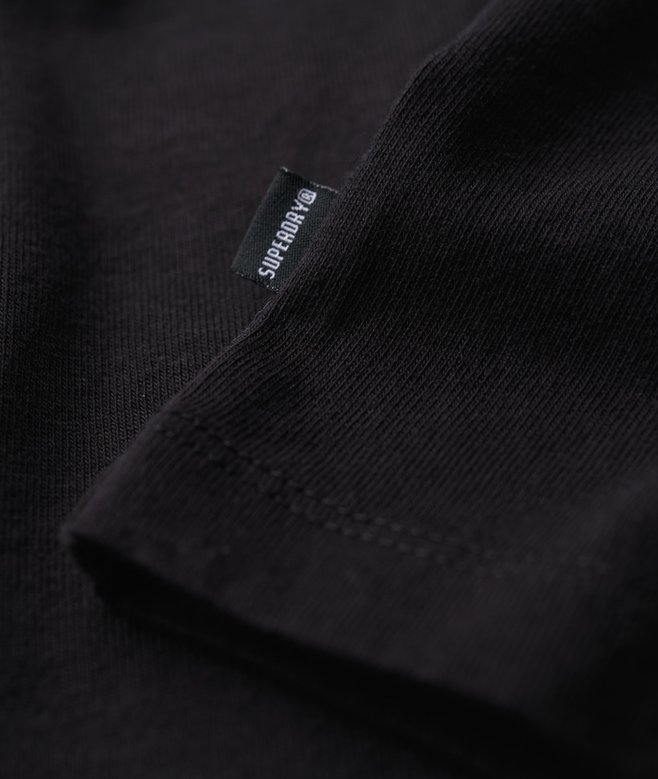womens Oversized Micro Logo Graphic T-Shirt in Black | UK