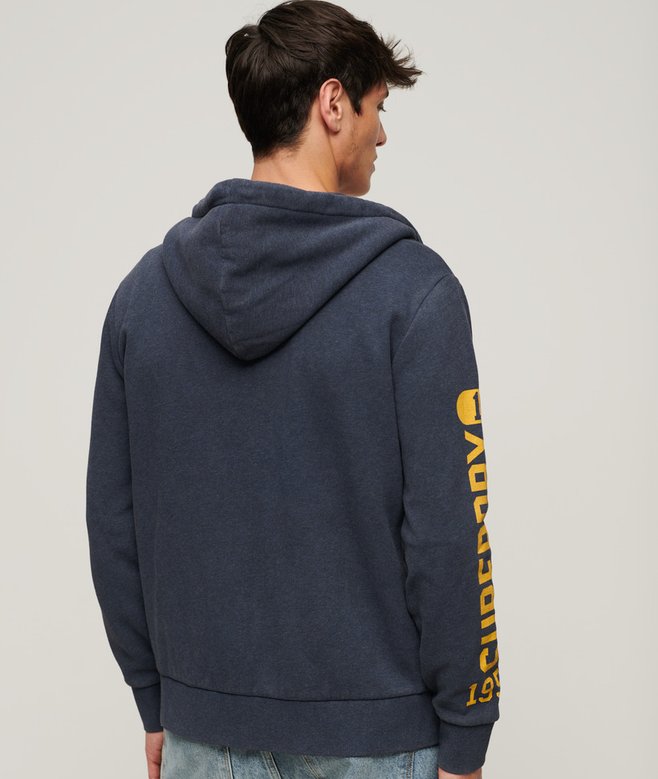 Athletic College Graphic Zip Hoodie