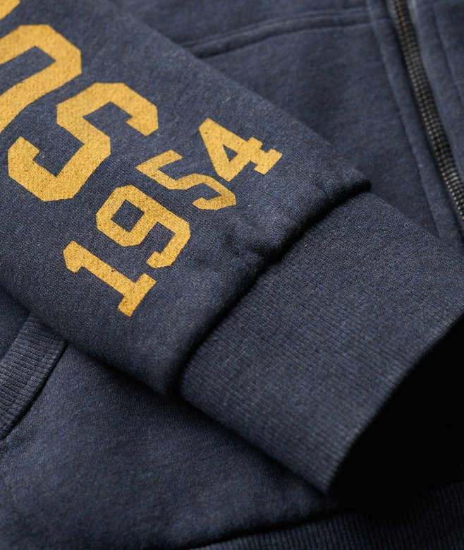 Athletic College Graphic Zip Hoodie