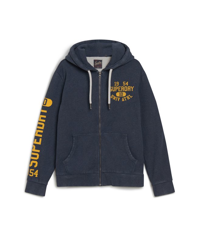 Athletic College Graphic Zip Hoodie