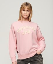 Lockeres Athletic Sweatshirt mit Applikation