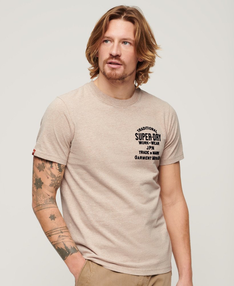 Tan graphic tee discount