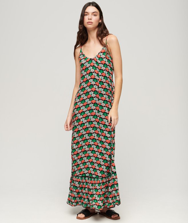 maxi dress superdry Superdry Vintage Woven Maxi Dress