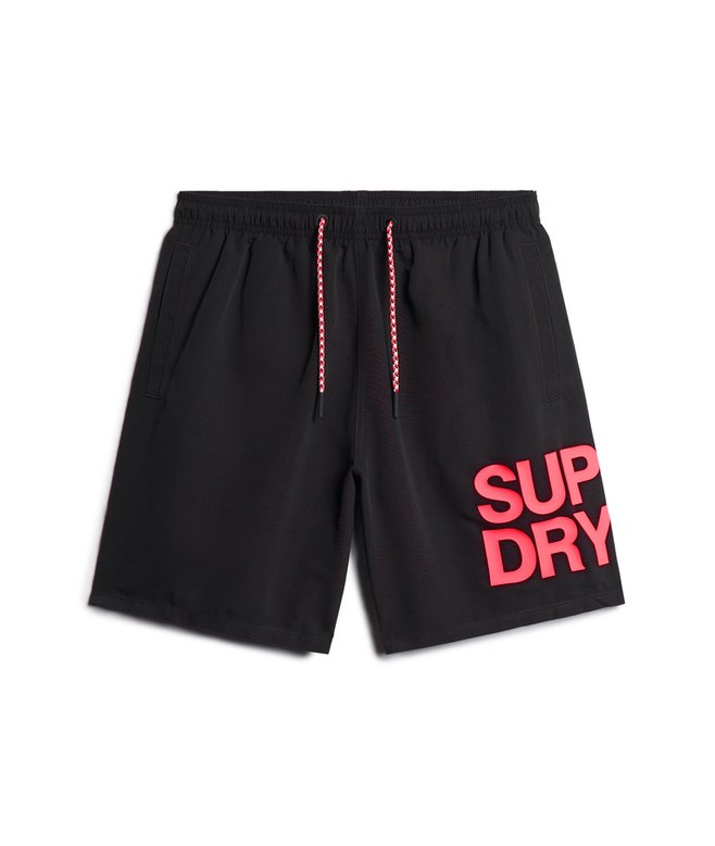 mens Sportswear Logo 17-inch Recycled Swim Shorts in Black