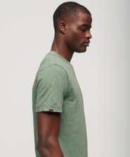 Crew Neck Slub Short Sleeved T-shirt
