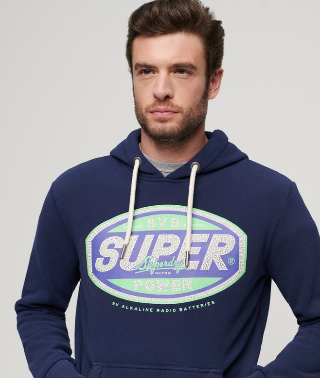 Gasoline Workwear Graphic Hoodie More Colours Available Price £29.99 Price reduced from £59.99 to You Save 50%