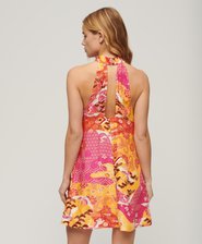 Sleeveless Printed Mini Dress