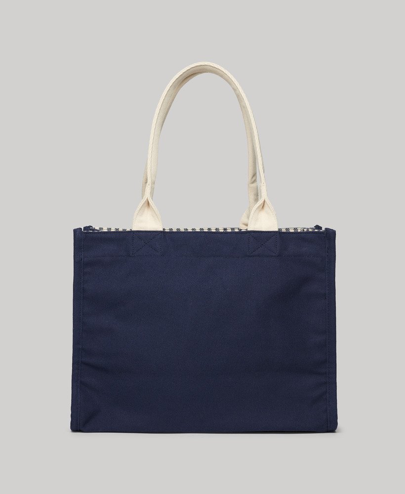 Superdry（極度乾燥しなさい） トートバッグ　ネイビー womens Luxe Tote Bag in Truest Navy | Superdry US