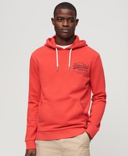 Classic Heritage hoodie met vintage logo op de borst