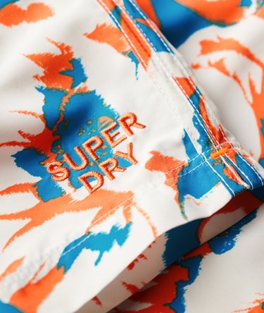 15inch badshorts i återvunnet material med tryck Image 3